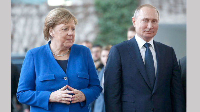 ميركل أجادت التعامل مع بوتين في أشد الظروف صعوبة. من المصدر