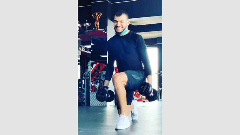 لاعب العين جمال معروف. من المصدر