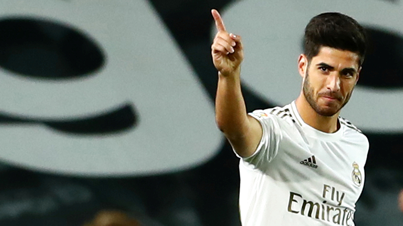 أسينسيو صنع الفارق بعد ظهوره للمرة الأولى هذا الموسم مع الريال في لقاء فالنسيا. ■ رويترز