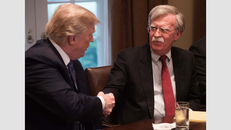 بولتون كشف الكثير من الخبايا حول الرئيس الأميركي دونالد ترامب. أ.ف.ب