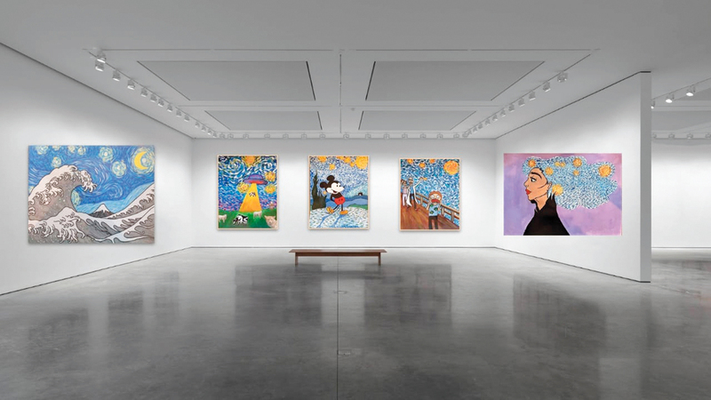 تم تقديم المعرض بشكل افتراضي عبر صفحات يمكن تصفّحها ويمكن التعرف إلى الأعمال بشكل مفصل إذ تم وضع اسم كل طالب على العمل الذي قدمه. ■الإمارات اليوم