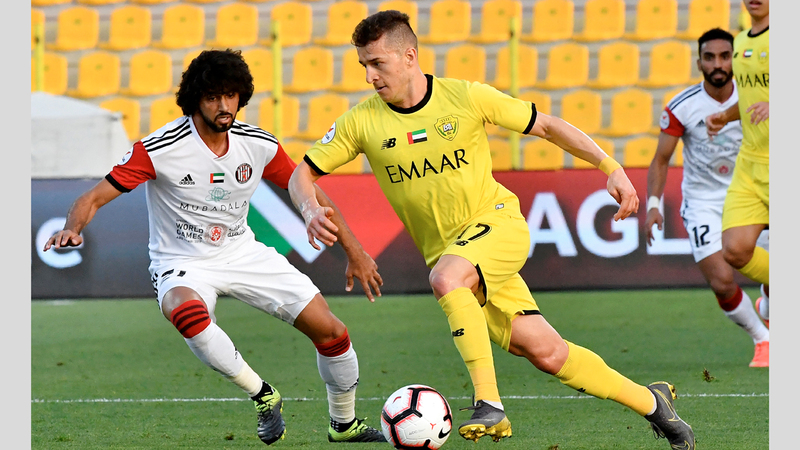 تحسن حالة مينديز جعل الوصل يقتنع بالاحتفاظ بخدماته للموسم المقبل.  تصوير: أسامة أبوغانم