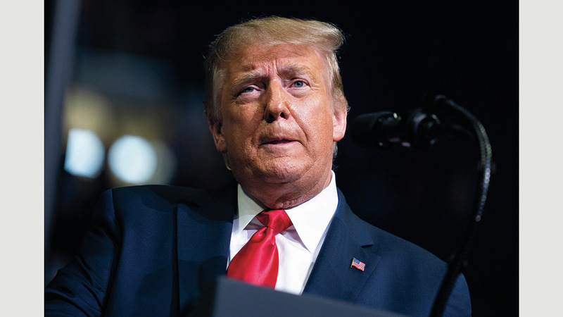 ترامب تبنّى استراتيجية متقلبة حيال إيران.   أ.ب