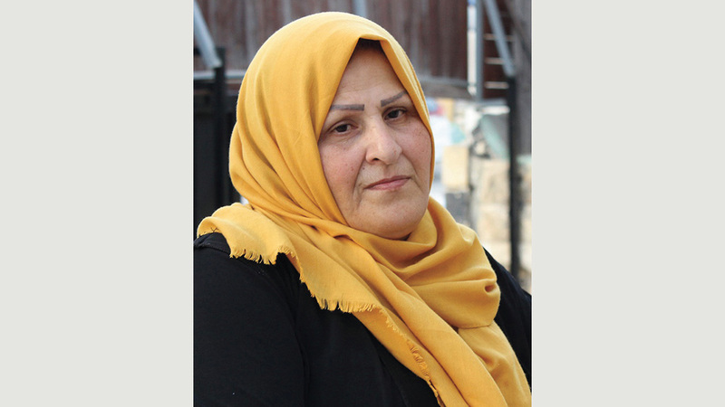 أمل سمرين زوجة صاحب المنزل المقدسي المهدد بالمصادرة.  الإمارات اليوم