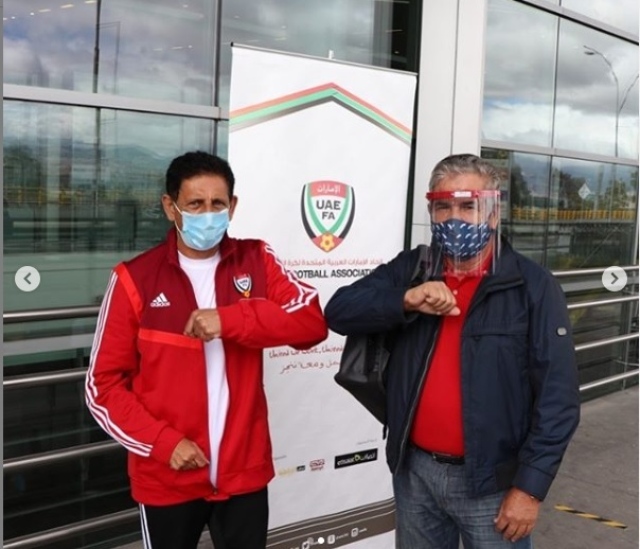 صورة بالصور.. سفير الإمارات في كولومبيا يرافق بينتو قبل السفر إلى دبي – رياضة – محلية