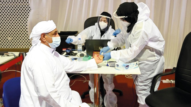 تقنية «DPI» تعتمد على فحص عينات من الدم وقراءة شكل الخلايا. تصوير: يوسف الهرمودي