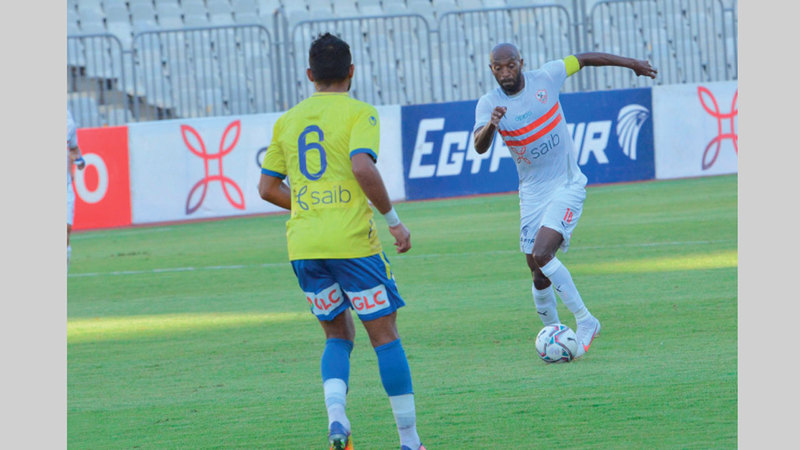 من لقاء ودي بين الزمالك وطنطا. من المصدر