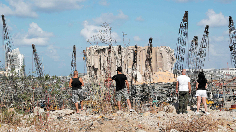 انفجار المرفأ حوّل بيروت إلى مدينة منكوبة.   أ.ف.ب