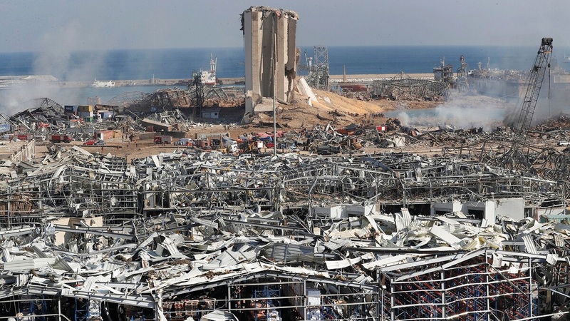 انفجار الميناء أدخل لبنان في أزمة غير مسبوقة.   أرشيفية