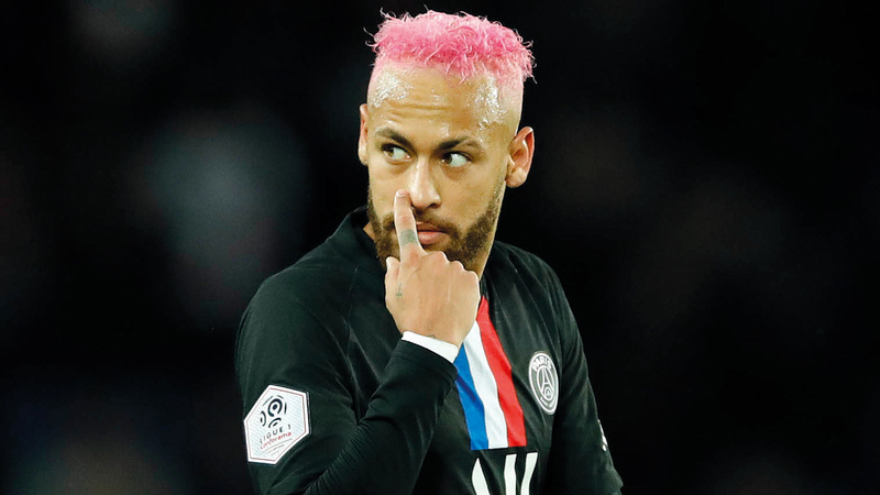 الرهان كله في سان جرمان على البرازيلي نيمار.   أ.ب