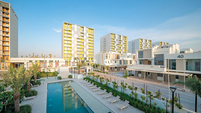 المنطقة السكنية في «دبي الجنوب» تستحوذ على جاذبية عالية. من المصدر