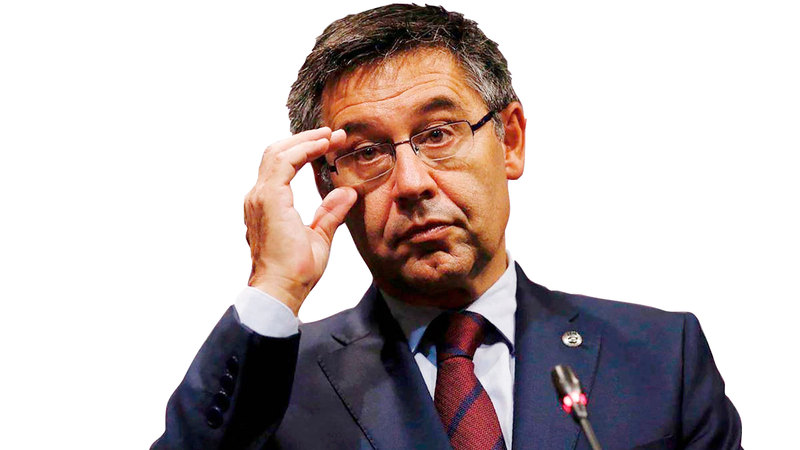 رئيس نادي برشلونة جوسيب بارتوميو.- أ.ف.ب