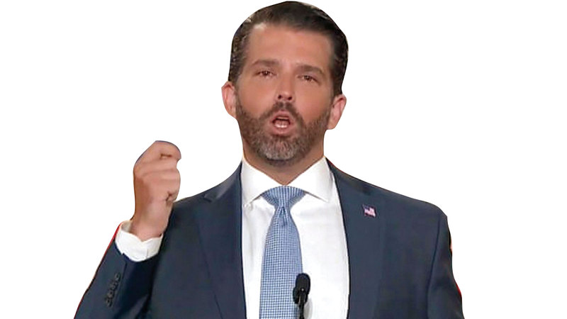 ترامب الابن حصل على نصيبه من الظهور.  أرشيفية