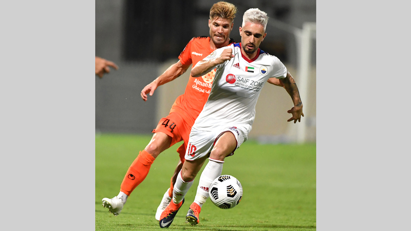 نجم فريق الشارقة إيغور في لقاء ودي سابق أمام عجمان.  تصوير: أسامة أبوغانم