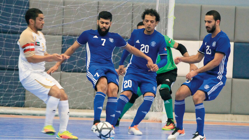 دوري الصالات يستكمل غداً بمباراتين. من المصدر