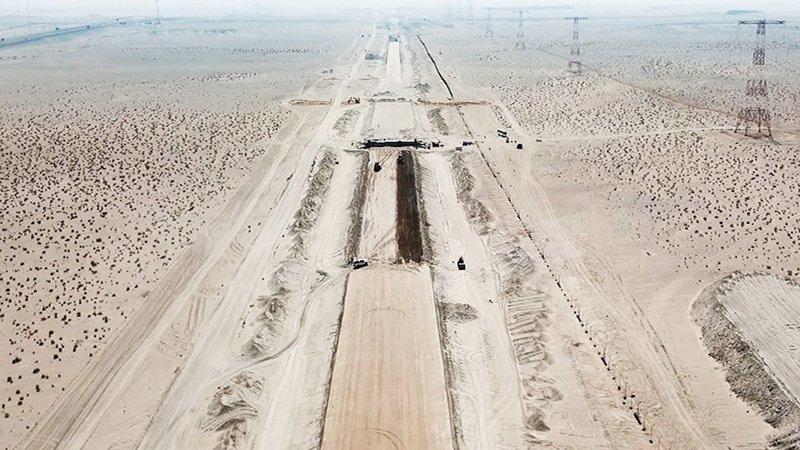 أعمال حفر الأنفاق ضمن الحزمة «أ».