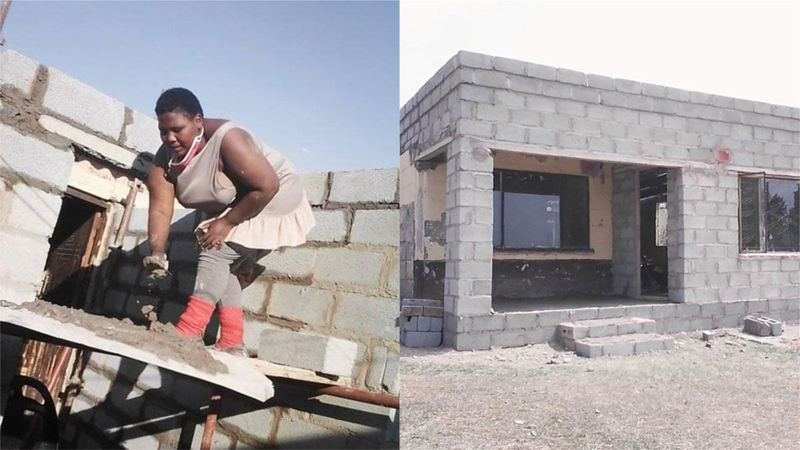 زاما خلال خلطها الخرسانة.  أرشيفية