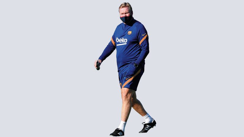 مدرب برشلونة الجديد كومان.	  إي.بي.إيه