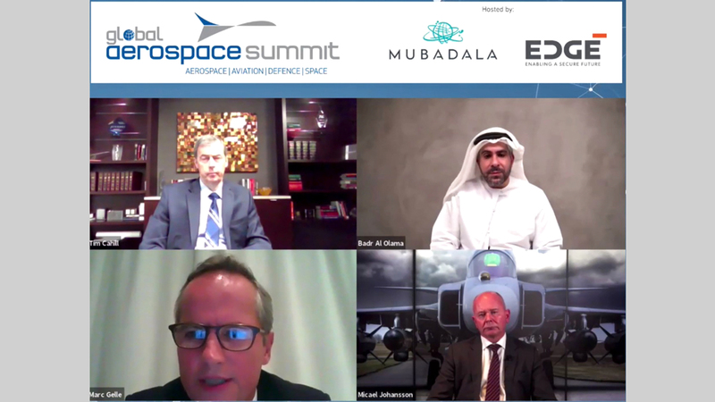 خلال أعمال القمة العالمية لصناعة الطيران 2020 التي تم تنظيمها عن بعد. من المصدر