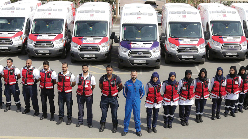 فكرة «مدينتي تسعفني» برزت من خلال تعامل المسعفين الميدانيين مع الحالات. ■ من المصدر