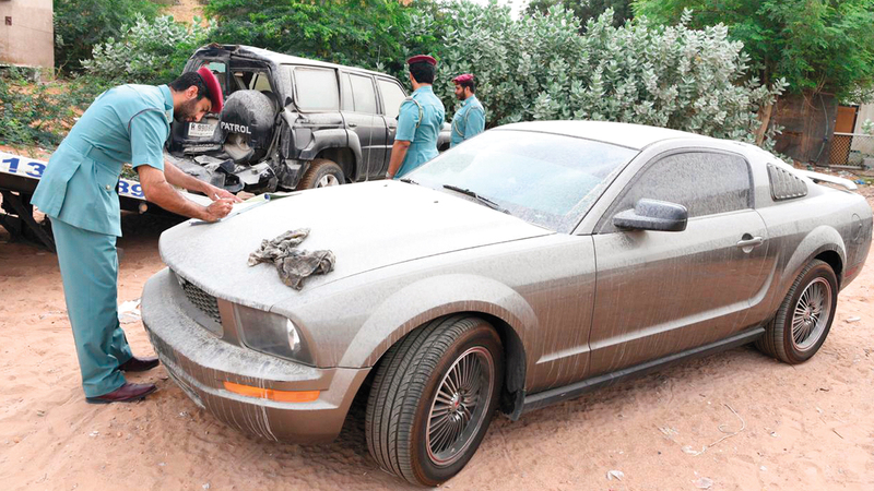 شرطة رأس الخيمة ترصد المركبات المهجورة في الإمارة. ■ من المصدر