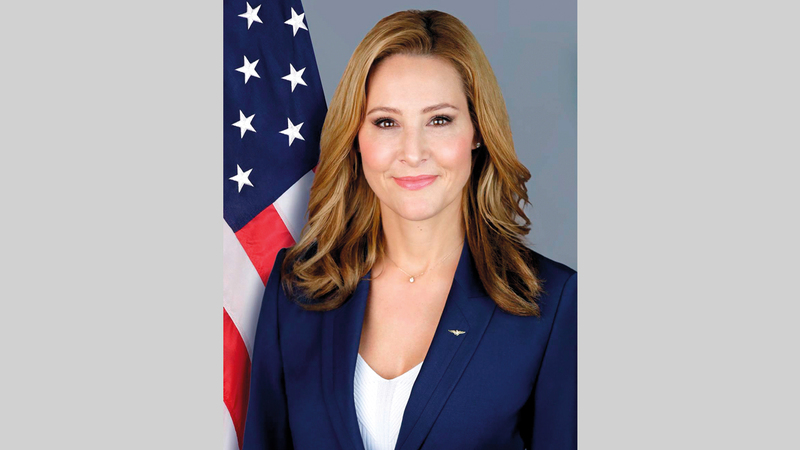 منسقة المركز المختص في مكافحة الدعاية الأجنبية بوزارة الخارجية الأميركية ليا غابرييل. عن المصدر