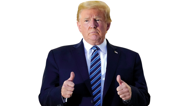 قد يكون الوباء أثر في تصرفات ترامب. رويترز