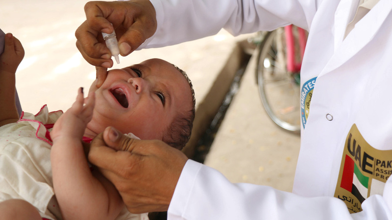 الإمارات تمد يد العون إلى ملايين الأطفال لينعموا بحياة صحية وكريمة.  أرشيفية