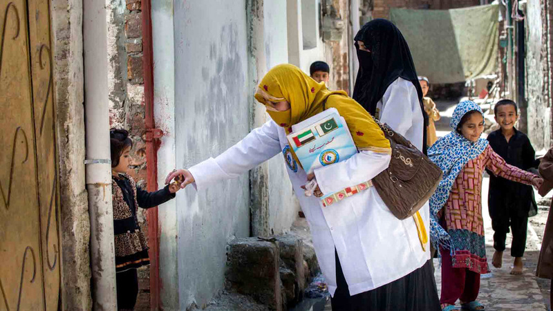 مبادرة استئصال مرض شلل الأطفال حققت تحالفات إنسانية وشراكات استراتيجية. من المصدر