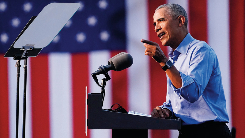 توقع نظام المفاتيح إعادة انتخاب أوباما قبل فترة طويلة من موعد انتخابات الفترة الثانية. أ.ب
