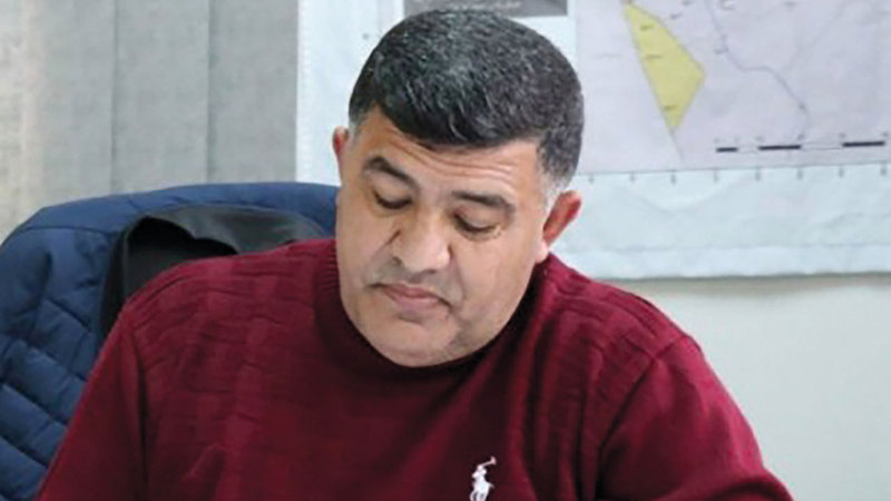 مسؤول ملف الاستيطان شمال الضفة الغربية غسان دغلس.  الإمارات اليوم