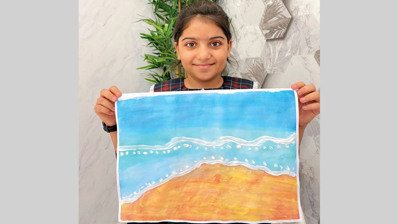 ورشة «رسم الأمواج» حول اكتشاف المواهب الإبداعية لدى الزهرات.   من المصدر