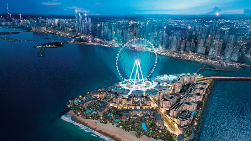 «عين دبي» تضيف عند افتتاحها رقماً قياسياً جديداً إلى سجلّ دبي المليء بالإنجازات، حيث سيبلغ ارتفاعها 250 متراً، ما يجعلها الأعلى من نوعها في العالم. أرشيفية