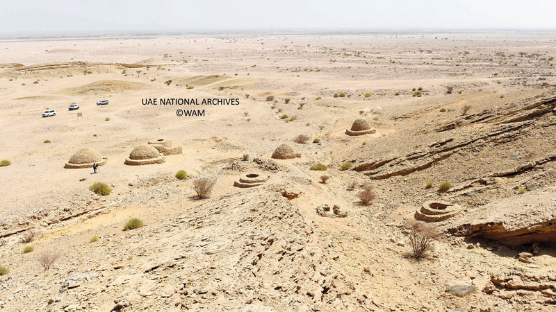 مدافن جبل حفيت – 25 أكتوبر 2018.(الأرشيف الوطني)