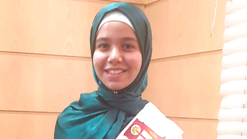 بطلة الأزهـــــــر فاطمة البنداري.  من المصدر