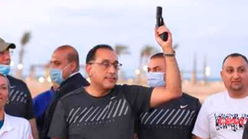 مدبولي لعب بفريق الزمالك لكرة اليد.  أرشيفية