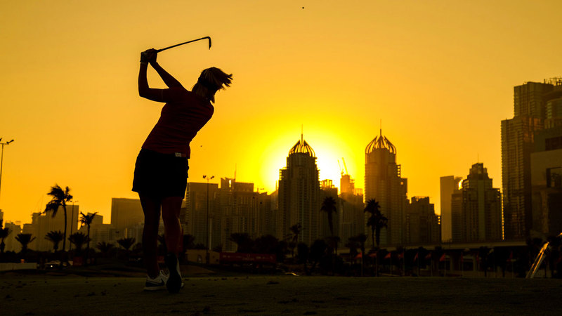 بطولة «أوميغا دبي مونلايت كلاسيك» لغولف السيدات تشهد منافسات محتدمة. من المصدر
