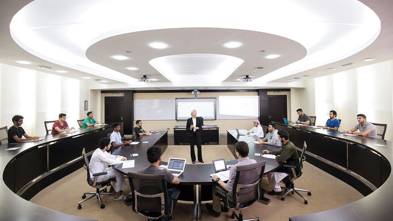 الجامعات الإماراتية باتت مركزاً إقليمياً وعالمياً للتعليم العالي. ■ من المصدر