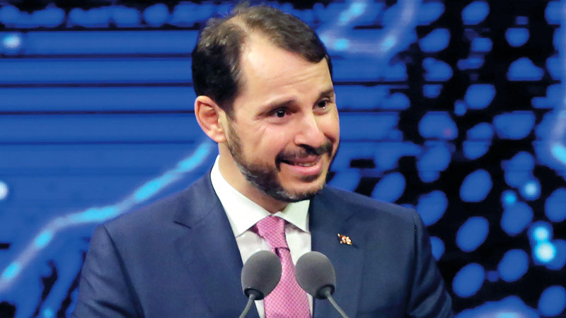 وزير المالية والخزانة المستقيل براءت ألبيرق. ا.ف.ب