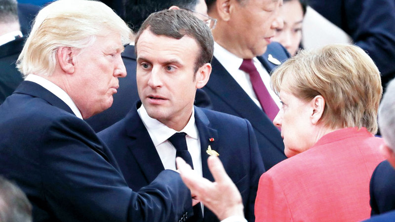 خلافات ترامب مع الأوروبيين كانت عميقة. أرشيفية