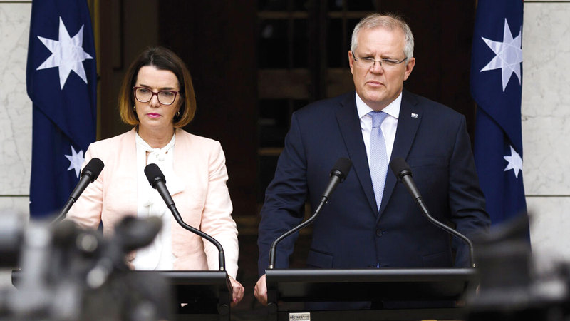 موريسون والوزيرة آن روستون. غيتي