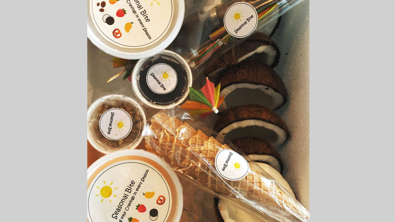 «المشروع» يختص بتحضير الحلويات منها المثلجات إضافة إلى الوجبات الخفيفة بحسب الموسم.  من المصدر