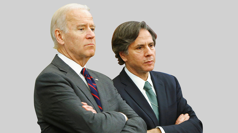 صورة أرشيفية تجمع بايدن وبلينكن.  رويترز