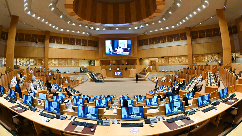 محمد بن راشد دعا الأعضاء إلى أن يكونوا خير سفراء لاحتياجات الوطن والمواطنين.  من المصدر