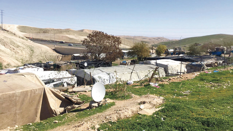 الاحتلال يسعى لتجميع بدو الأغوار وتهجيرهم. من المصدر