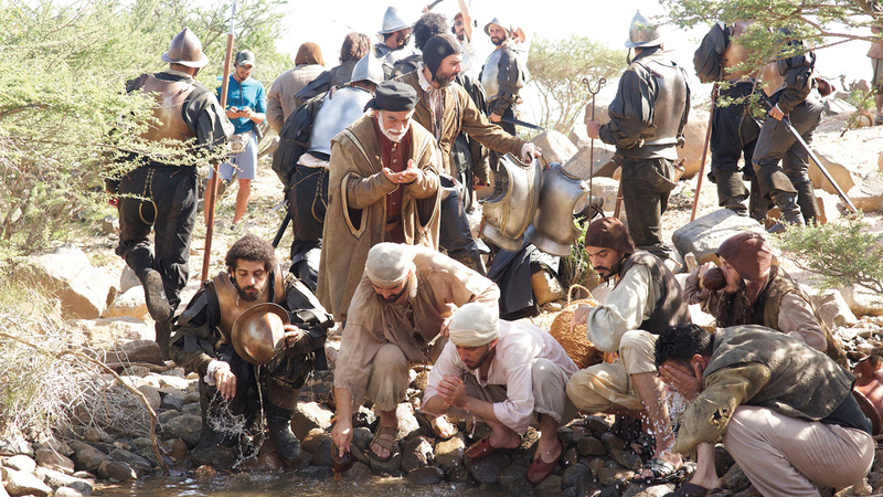 الملحمة السينمائية التاريخية جرى العمل عليها على مدار عامين. ■ من المصدر