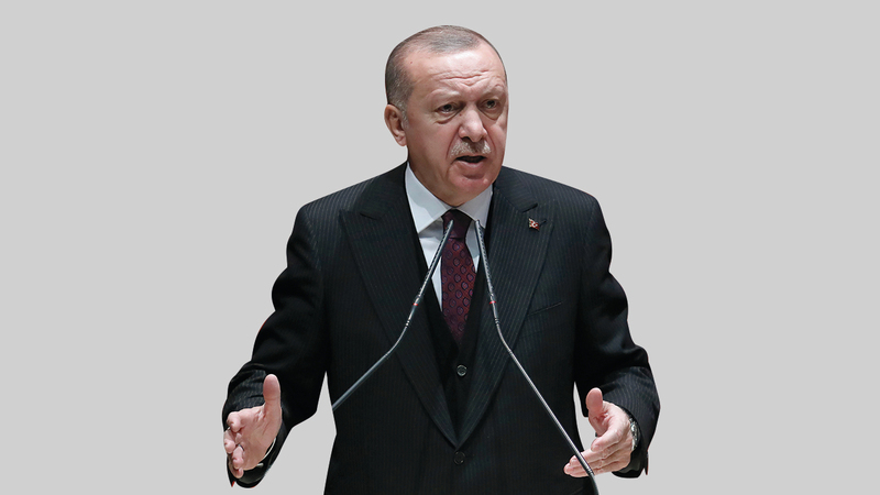 الشعر الذي قرأه أردوغان ليس على سبيل المصادفة لكنه مداهنة لشريكه القومي المتشدد في الائتلاف. أ.ف.ب