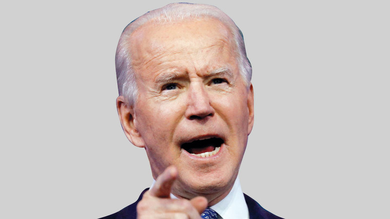 بايدن أكد أن قضية الهجوم الإلكتروني تحمل مخاطر جسيمة.   رويترز