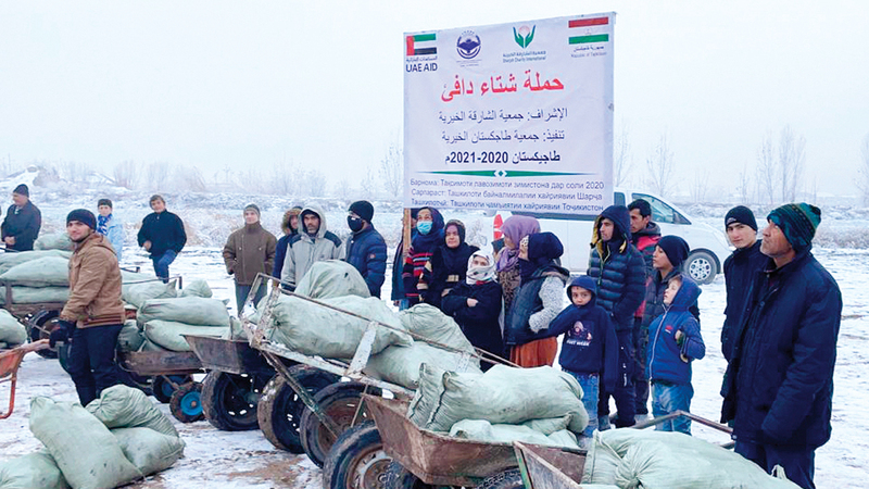 الحملة في محطة طاجكستان. من المصدر