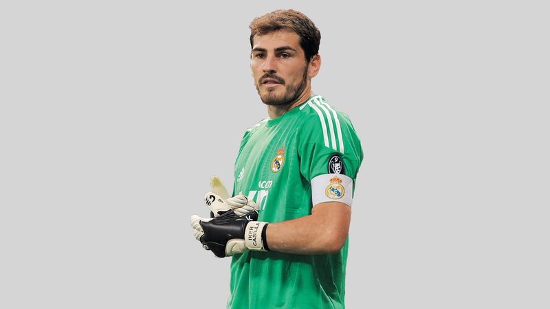 الحارس الأسطوري السابق للريال وإسبانيا إيكر كاسياس. من المصدر